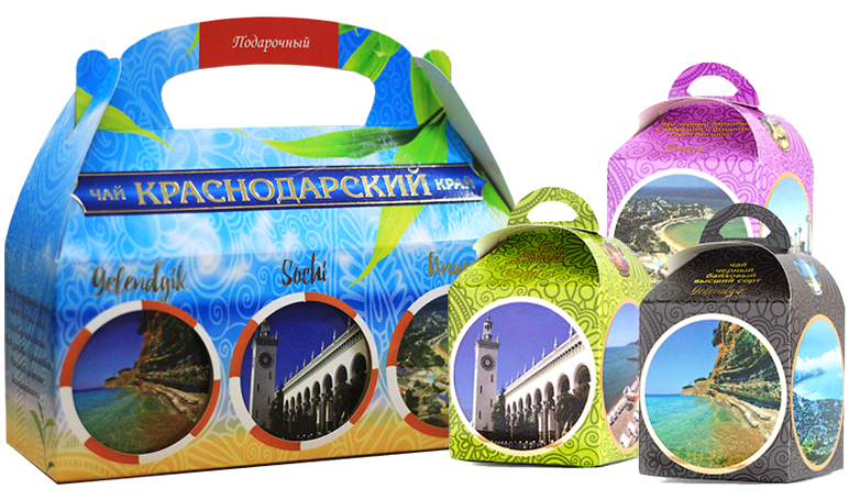 Чай Краснодарский край - подарочная коллекция "Курорты"